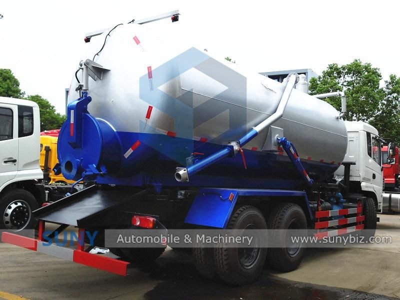 15cbm 10 Wheels 3 Axles Sewage Suction Truck with Vacuum Pump