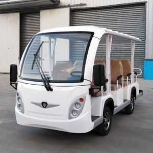 Road Battery Powered Classic Shuttle Bus Enclosed Electric Sightseeing Car with CE SGS Certificate