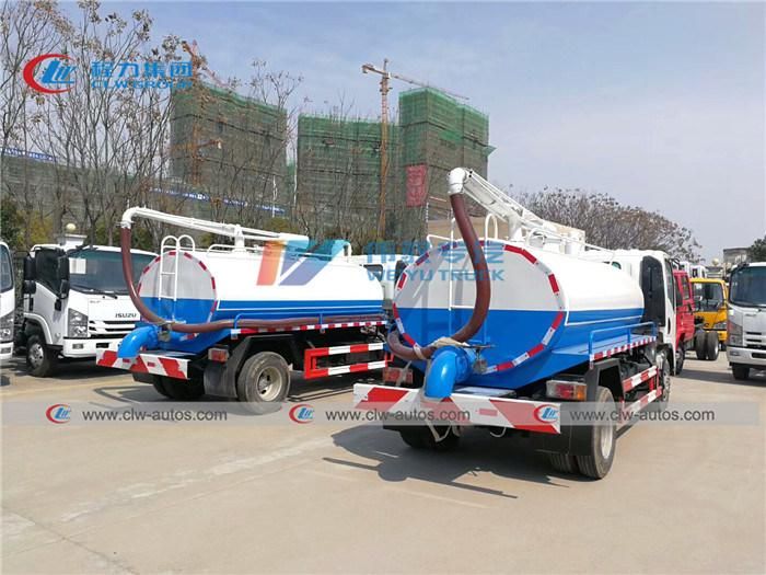 4X2 Isuzu Mini 3tons 3cbm 4cbm Vacuum Fecal Suction Truck