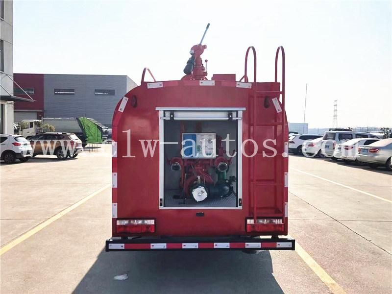 Dongfeng DFAC Duolicar Water Tanker 5000L 5cbm Fire Sprinkler Truck Water Spray Truck Firefighting Water Truck