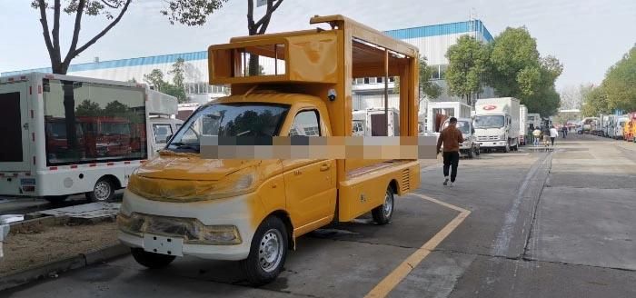 China Hot Sale Export Outdoor Broadcasting Trucks with 4-Sides Scrolling Poster Display Billboard Advertising Truck