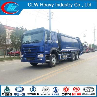 Sinotruk HOWO Heavy Duty 20cbm Refuse Container Rear Load Garbage Truck