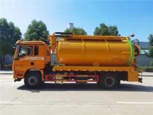 12 Tons Shacman Cesspit Emptier 12000 Liters High Pressure Sewerage Cleaner