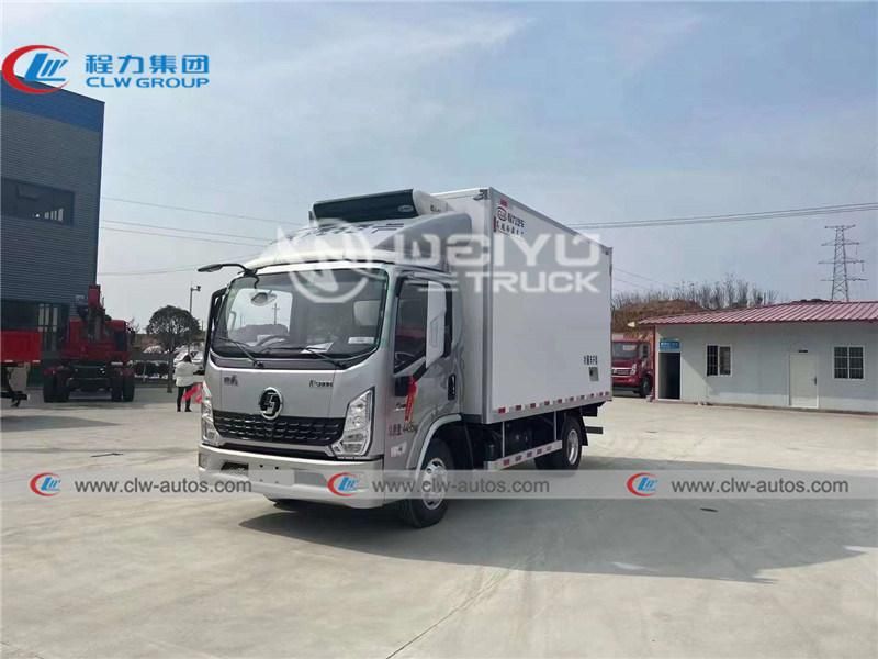 Shacman 4X2 Type 4tons 5tons Refrigerated Van Truck Refrigerator Trucks with Carrier Hanxue Thermo King Freezer Unit