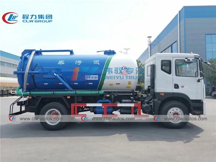4X2 Dongfeng China 10tons 10t 10000L Vacuum Sewage Suction Truck