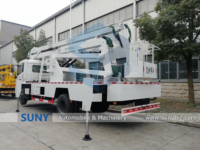 4X2 Light Duty Dongfeng Diesel 120HP Rhd 22m 24m 26m Aerial Platform Truck