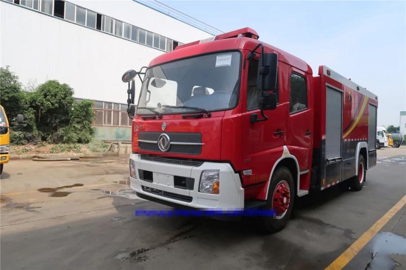 Dongfeng Tinjin 4X2 Water Foam Fire Fighting Truck 6000liters