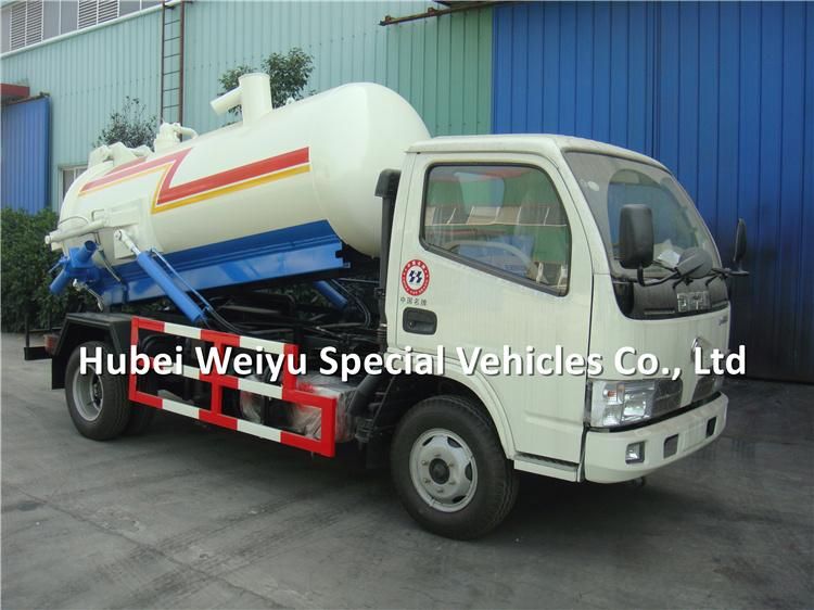 4000liters Sewage Water Truck 4tons Vacuum Sewer Cessipit Emptier Truck