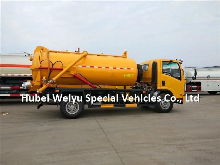 Vacuum Sewer Suction Tanker Truck 6tons Gully Cleaning Emptier