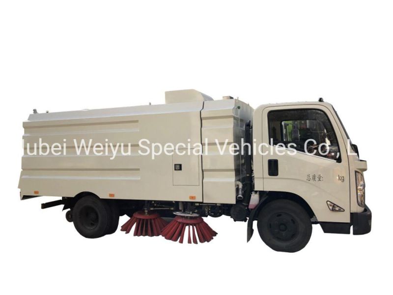 Chengli 8cbm Road Sweeper with 5.5cbm Dust Bin 2cbm Water Tank Vacuum Cleaning Machine Road Sweeper Truck
