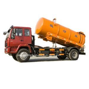Sinotruk 266 HP Sewer Suction Vacuum Cleaning Truck