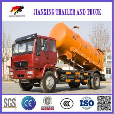 Sewer Water Suction 4000L HOWO Suction Sewage Truck