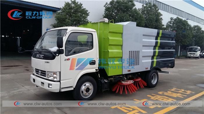China 4cbm Street Cleaner 5cbm Road Cleaning Truck 4 Brushes Diesel Engine 6cbm Road Sweeping Truck