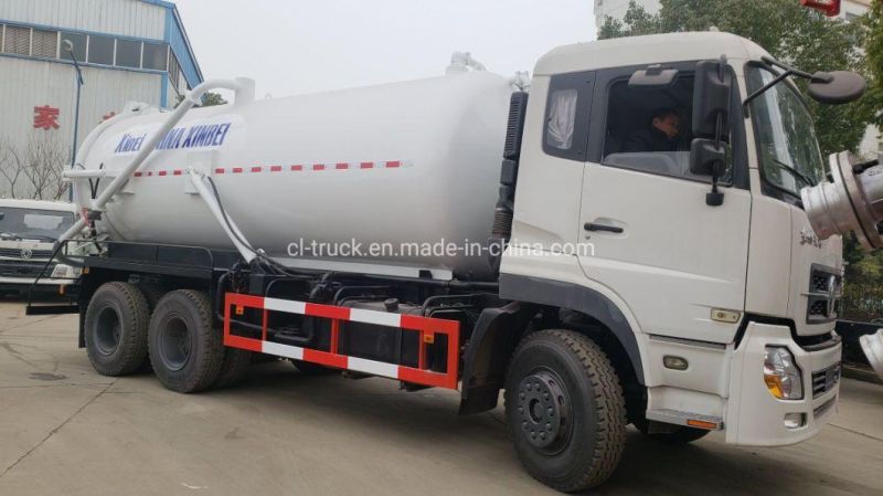 Dongfeng Kinland Heavy Duty 6X4 20m3 18m3 Vacuum Toilet Sewage Suction Truck for Sale