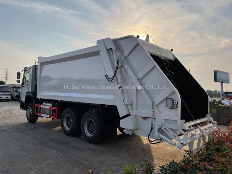 Factory Price HOWO Brand 22cbm Compactor Garbage Truck 6*4 Rhd Waste Removel Truck Hydraulic Control for Sanitation