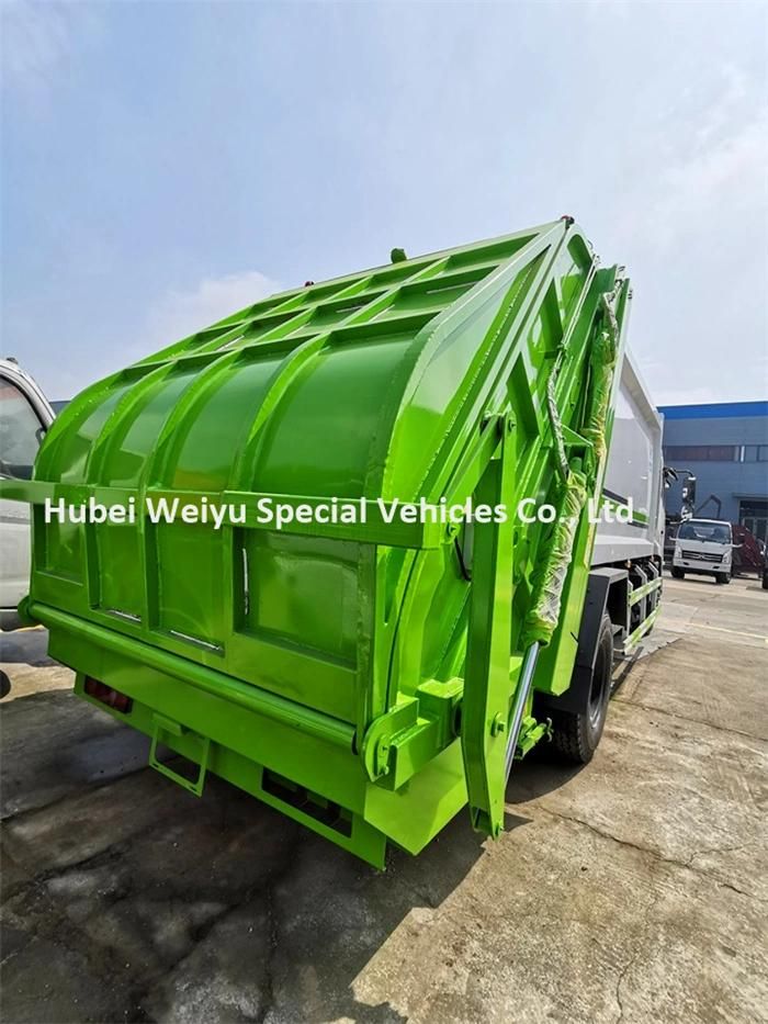 10tons Dongfeng Refuse Collect Vehicle 10t 12cbm Back Loading Garbage Compressed Truck