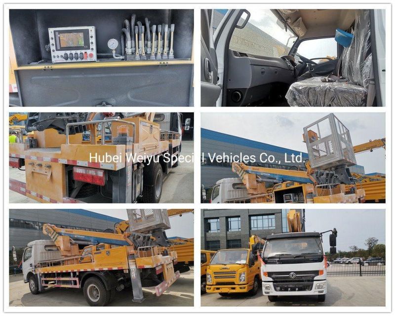 24meters Dongfeng Captain Truck Telescopic Boom Aerial Work Platform Aerial Platform Aerial Bucket Trucks