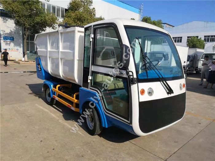 4 Wheels Mini Electric Garbage Compactor Truck for Refuse Collection City Cleaning Machine