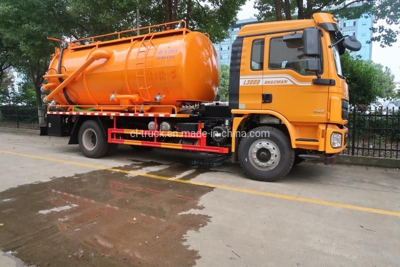 Shacman L3000 4X2 Sewage Suction Truck 12m3 14m2 10m3