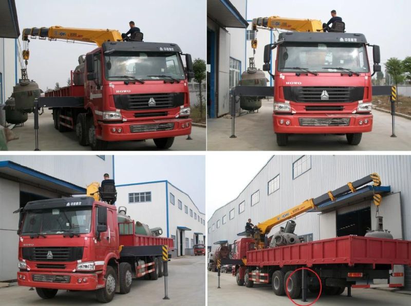 8*4, HOWO Used Truck-Mounted Crane 16tons, Cargo Crane Truck Price