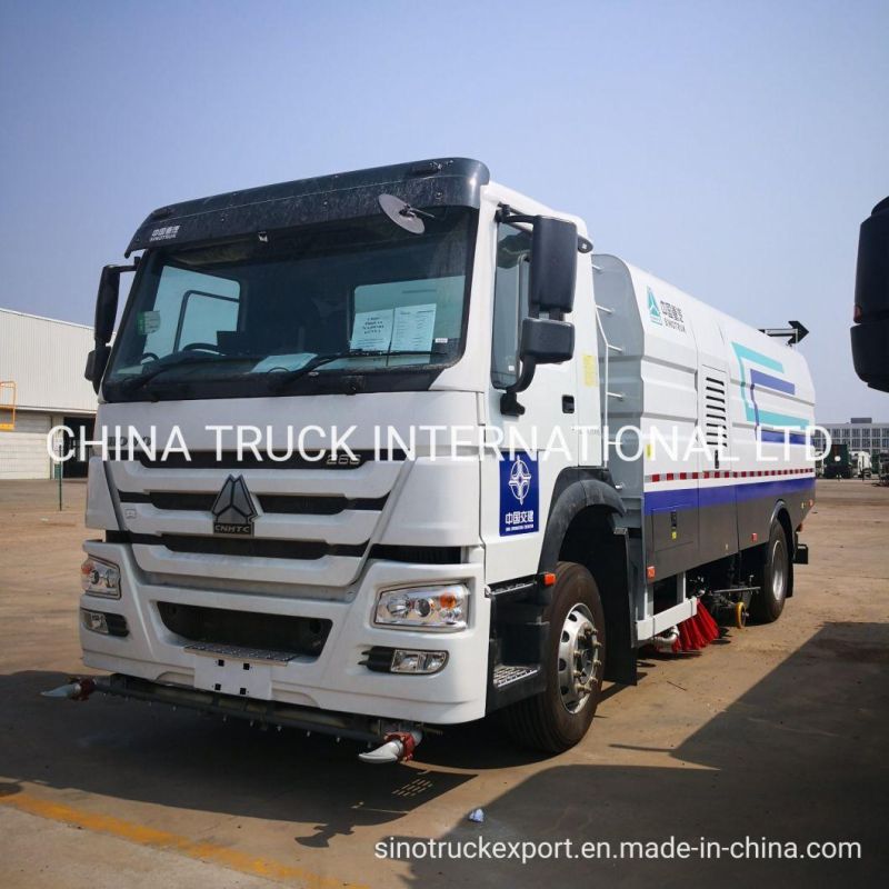 China Sinotruk 4X2 Highway Cleaner Sweeper Truck