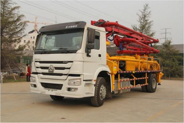 2107 New Sinotruk HOWO 4X2 290HP Concrete Pump Truck