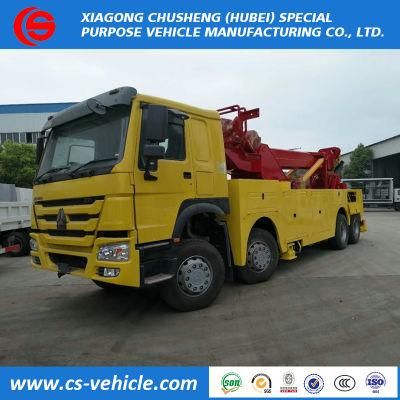 Sinotruk HOWO 8X4 Heavy Wrecker Towing Truck with 360 Rotating Boom