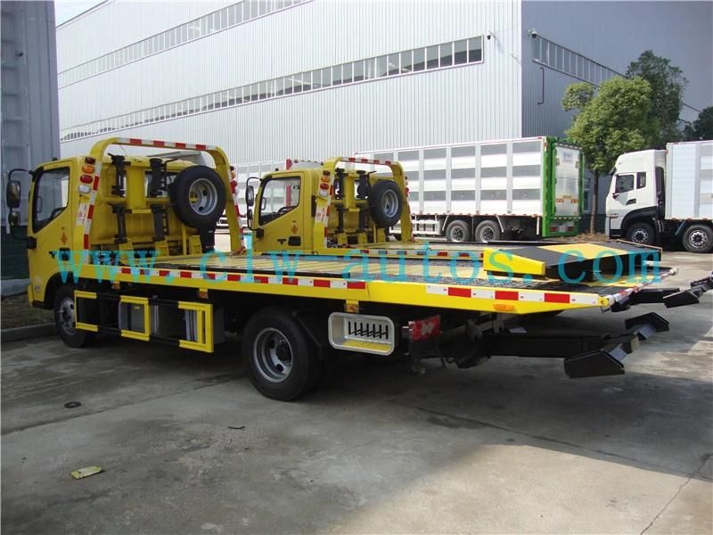 Foton Aumark 3tons 5tons Flatbed Wrecker Towing Trucks Road Recovery Truck for Cars Suvs