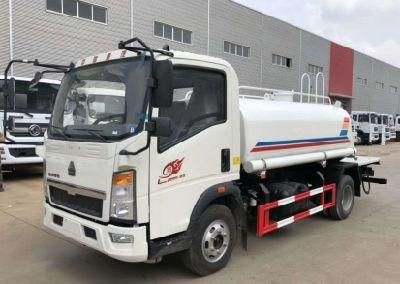 Sinotruk HOWO Food Grade Stainless Steel 5000liters 5m3 Drinking Water Truck for Sale