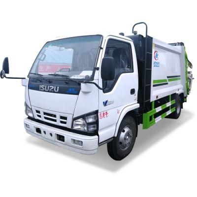 Japan Brand 4X2 700p 6m3 Garbage Compactor Truck Isuzu