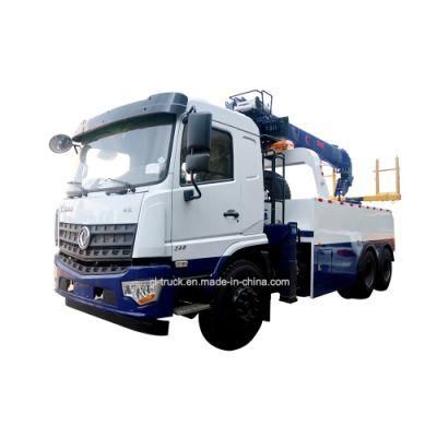Dongfeng 6X4 20tons Wrecker Tow Road Rescue Tow Wrecker Truck Euro 4 with 8tons 10tons Crane