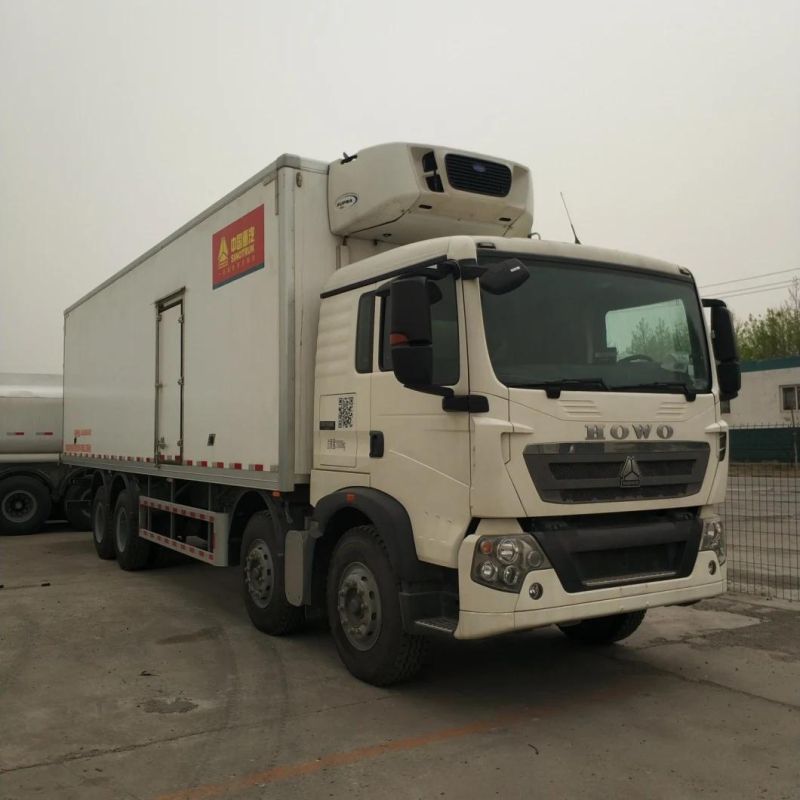 China Famous Brand Sinotruk HOWO A7 8X4 20t Refrigerator Truck for Sale