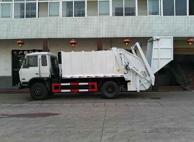 Dongfeng 5m3 Compactor Garbage Truck with Swing Arm System