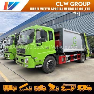 Dongfeng Tianjin Kingrun 4X2 10cbm 10000liters Garbage Compactor Truck Compression Waste Removal Truck for Sanitation Services