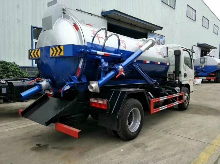 DFAC 5cbm 90HP Vacuum Sewage Suction Tanker Fecal Suction Truck
