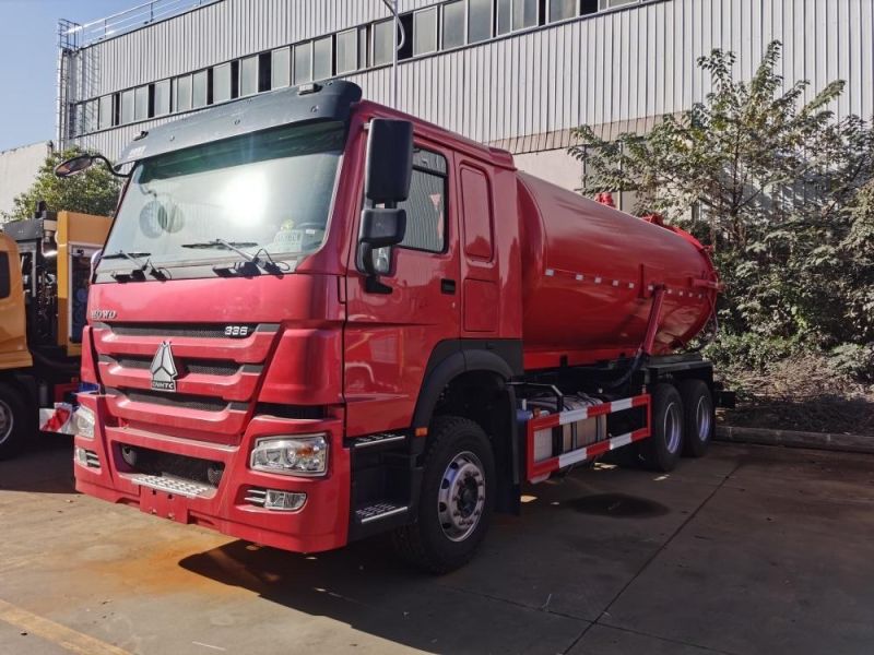 Sinotruk HOWO 6X4 18000L Vacuum Sewage Suction Truck with Italy Moro Pump for Sale