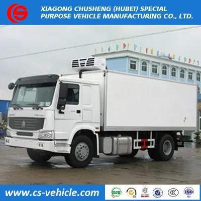 Customized Sinotruck HOWO 4X2 Refrigerated Cooling Van Trucks 6tons for Sale