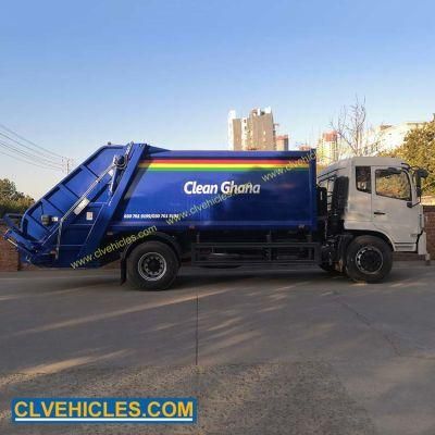 Dongfeng 190HP Garbage Compactor Truck 14000L Refuse Compactor Truck