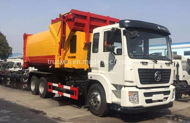 10wheels 6X4 18ton Dongfeng Hook Lift Garbage Truck Rear Loader Refuse Waste Loading Hooklift Garbage Container Truck