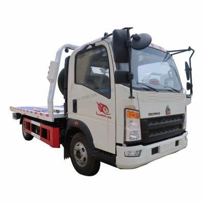 HOWO Light 4X2 Tow Truck Underlift Wrecker, 4tons 5tons 6tons Wrecker Body Flatbed Platform Wrecker Truck Price