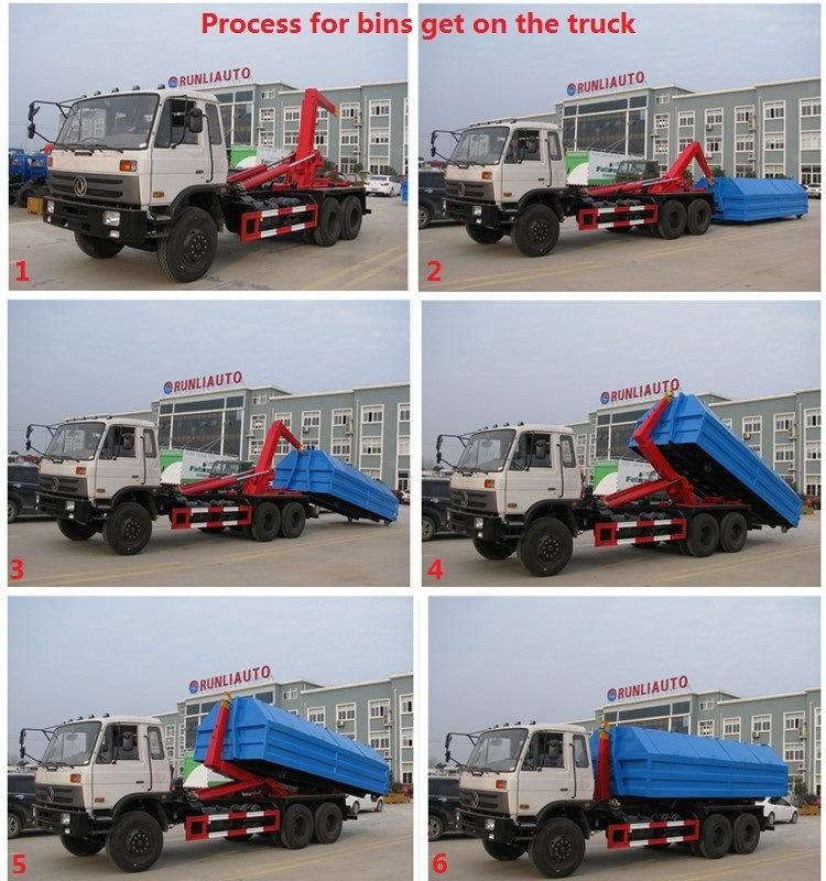 DFAC 4X2 3 Ton Hook Arm Garbag Truck for Sale