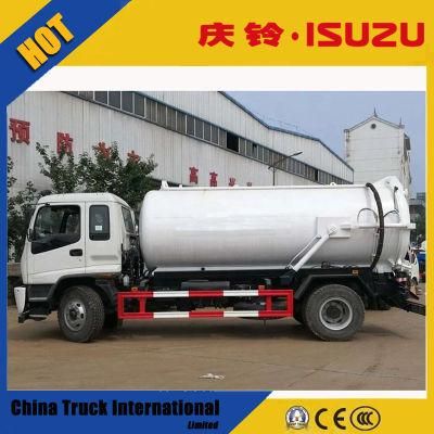 Isuzu Qingling Ftr 4*2 190HP 10cbm Suction Tanker Truck