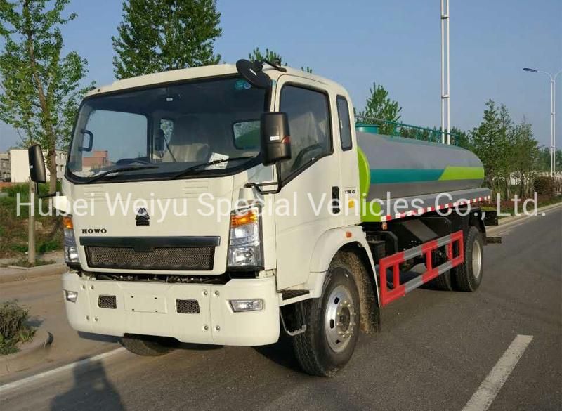 Heavy Duty 10/12 Liters Sinotruk HOWO Heavy Road Sprinkler Sanitation Vehicle Tank/Tanker Water Truck