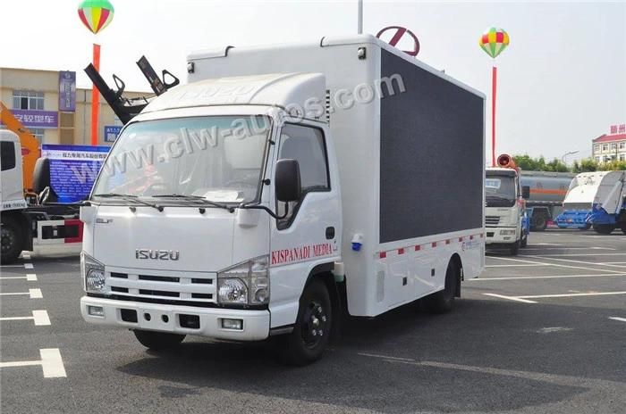 Isuzu Mobile LED Advertising Truck Display Lifting P6 Outdoor Full Color Screen