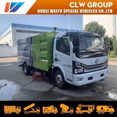 Dongfeng Road Sweeper Truck 5cbm Dust Tank with 5cbm Water Tank for Road Cleaning