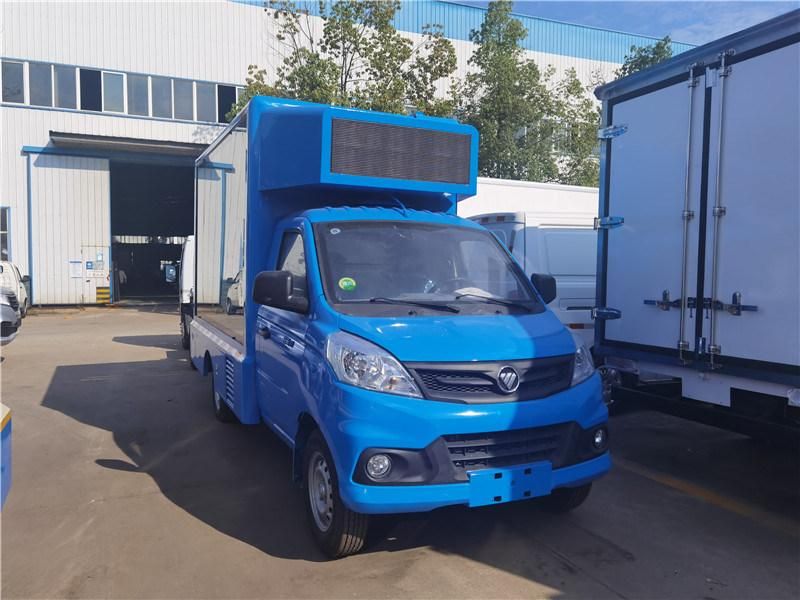 Good Quality Foton 4X2 Type Full Color Small Billboard Advertising Truck Advertising