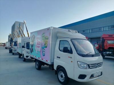 China Foton Rhd 1.5ton Freezer Cooling Refrigerator Refrigeration Refrigerated Box Van Truck Price