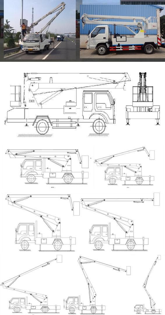 16m High Altitude Operation Truck for Outdoors Working