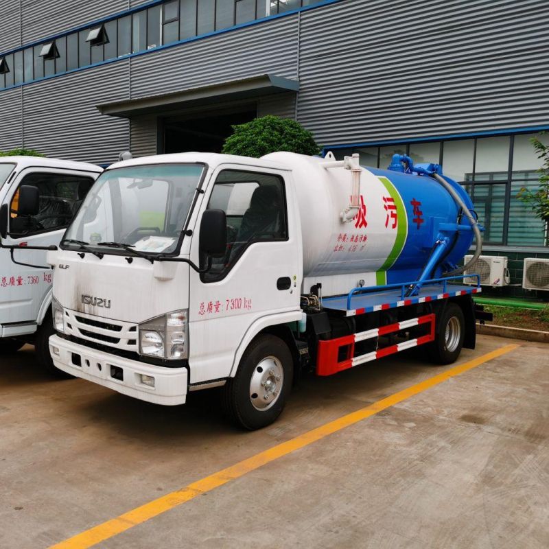 Qingling Wushiling 100p 5cbm Vacuum Sewage Suction Truck