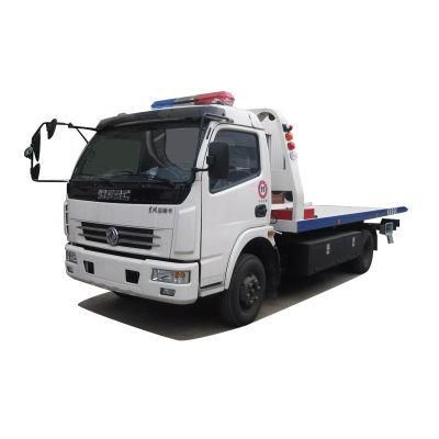 Dongfeng 95HP Road Wrecker Truck Towing Two Car